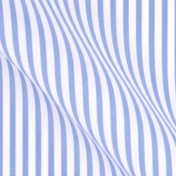 Hellblau Weisser Hemden Stoff aus Baumwolle Twill