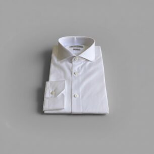 Business Hemd Haifisch Weiss - Premium Cotton - Popeline Zwirn