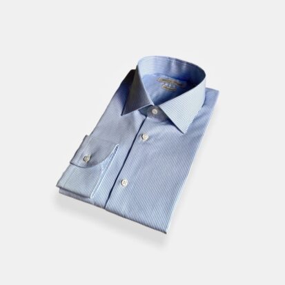 Streifen Business Hemd für das klassische Büro Outfit