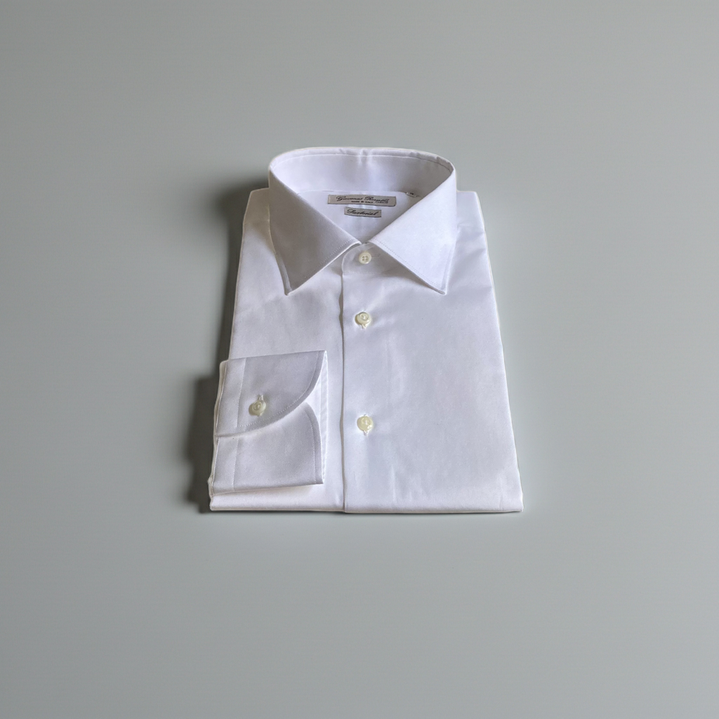 Weisse Hemden Business Style mit feiner Textur