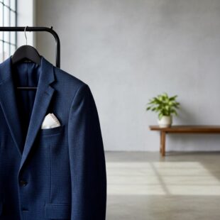 Das weisse Einstecktuch aus Baumwolle ist perfekt für das formelle Business Outfit.