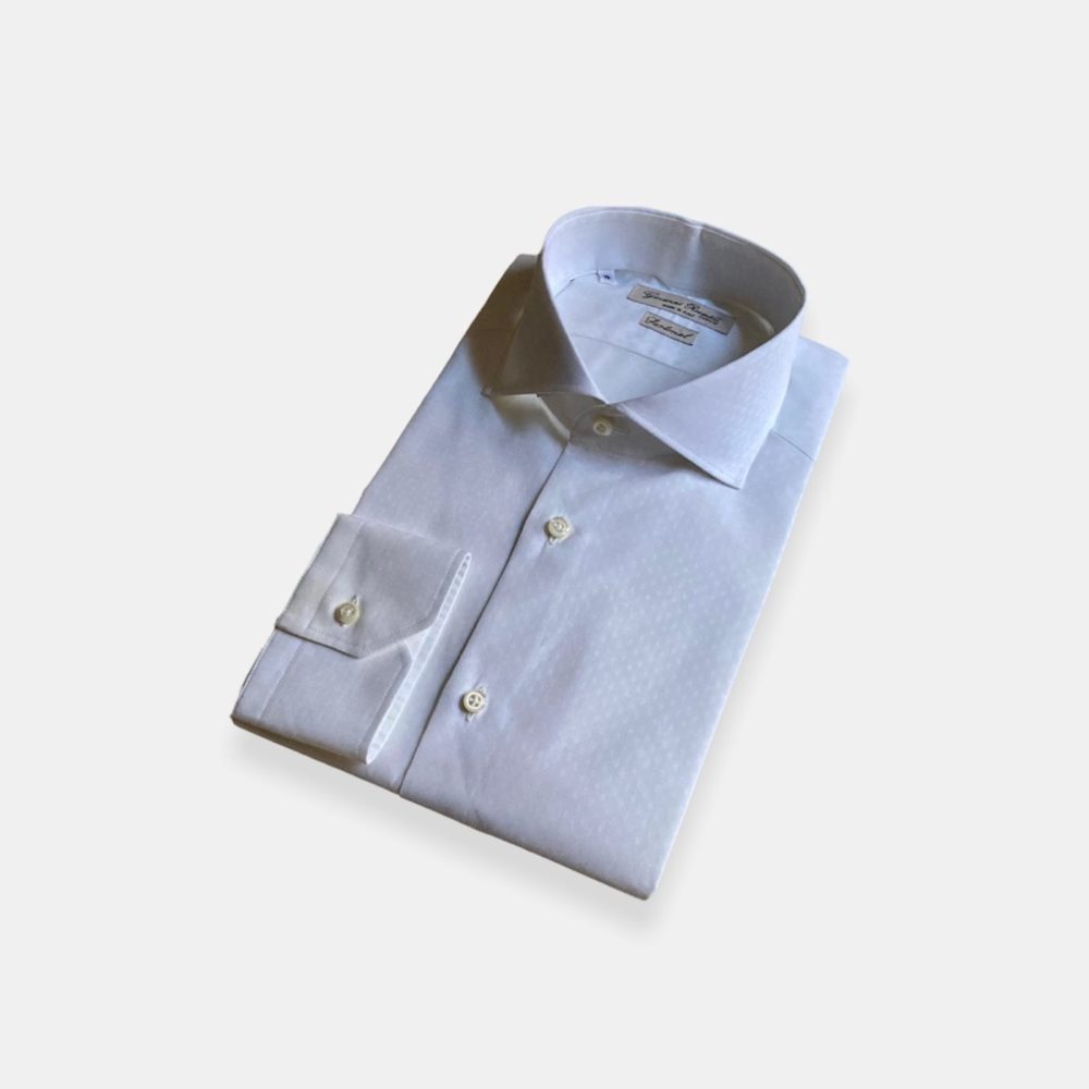 Herren Hemd mit Jacquard Muster, extra fine