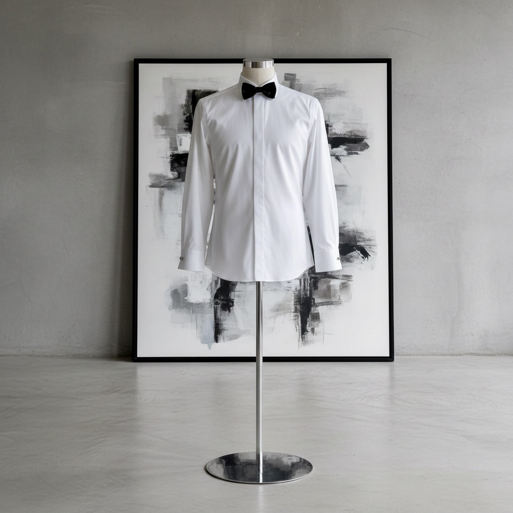 Black Tie Herren Hemden haben typische Merkmale und werden ausschliesslich zu festlichen Anlässen nach 18 Uhr getragen.