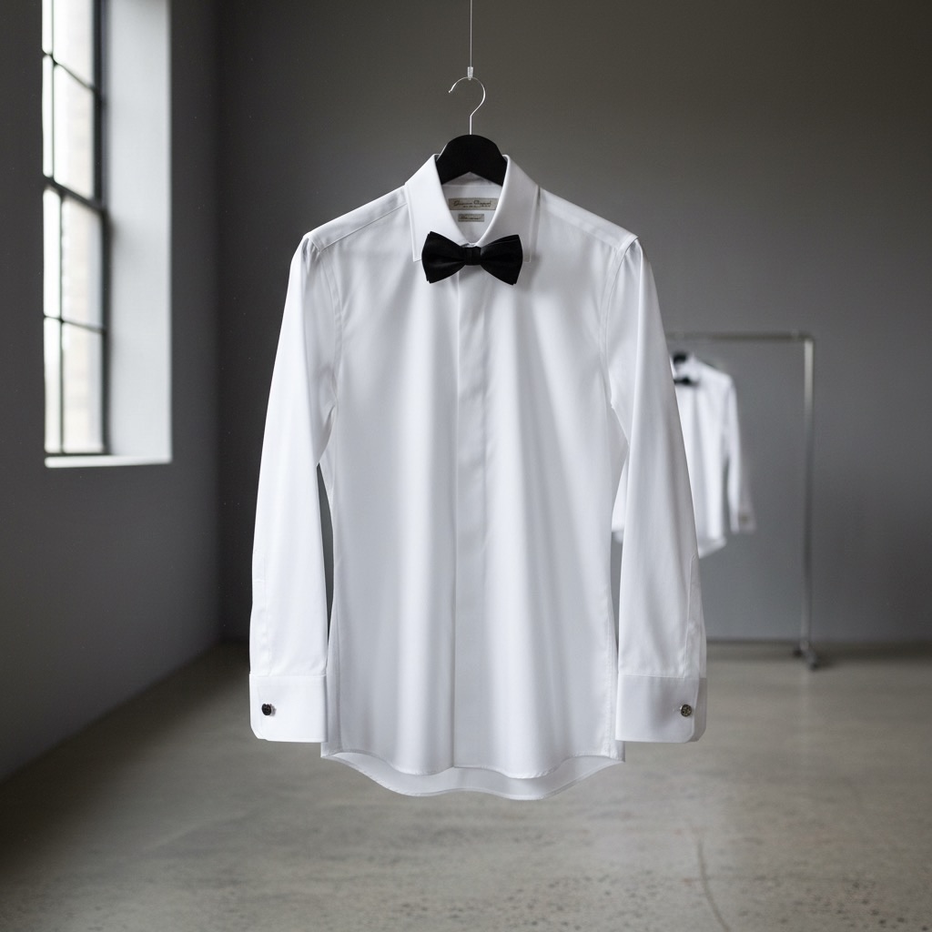 Das weisse Smokinghemd von La Camicia für festliche Anlässe