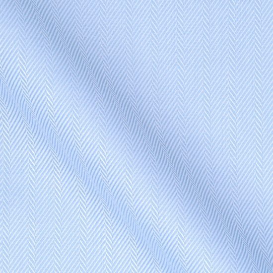 Blauer Stoff mit Fischgrat Muster