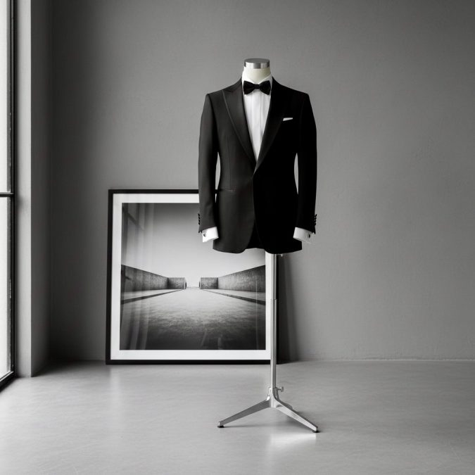 Herren Hemden Black Tie