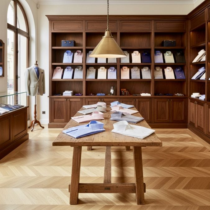 Wo? Männer kaufen gute Hemden beim Spezialisten.